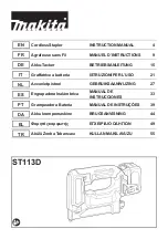 Makita ST113D Instruction Manual preview