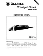 Makita STRAIGHT SHEAR JS1660 Instruction Manual предпросмотр