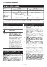 Preview for 45 page of Makita TD00000110 Instruction Manual