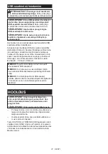 Preview for 72 page of Makita TD00000111 Instruction Manual