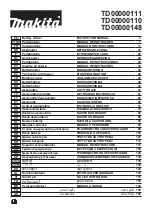 Preview for 1 page of Makita TD00000148 Instruction Manual