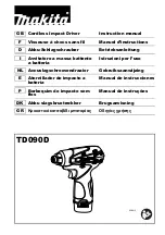 Makita TD090D Instruction Manual preview