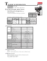 Preview for 1 page of Makita TD090D Technical Information