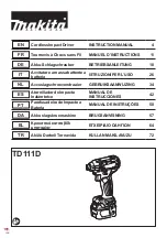 Preview for 1 page of Makita TD111D Instruction Manual