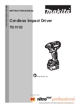 Makita TD111DSAJ Instruction Manual preview