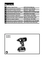 Makita TD126D Instruction Manual предпросмотр