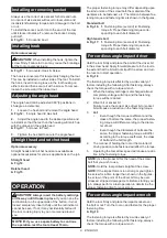 Предварительный просмотр 9 страницы Makita TL064D Instruction Manual