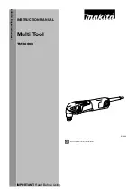 Preview for 1 page of Makita TM3000CX4 Instruction Manual