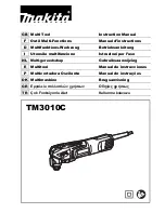 Makita TM3010 Instruction Manual предпросмотр