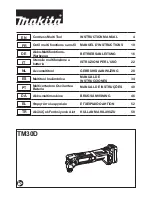 Preview for 1 page of Makita TM30D Instruction Manual