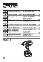 Preview for 1 page of Makita TW001GD201 Instruction Manual