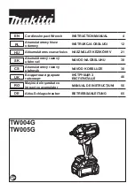 Preview for 1 page of Makita TW005G Instruction Manual