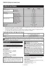 Preview for 5 page of Makita TW007GZ Instruction Manual