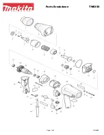 Makita TW0350 Parts Breakdown preview