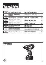 Предварительный просмотр 1 страницы Makita TW060DSAE Instruction Manual