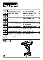 Preview for 1 page of Makita TW141DWME Instruction Manual