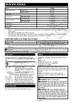 Preview for 2 page of Makita TW160DZ Instruction Manual