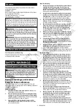 Preview for 3 page of Makita TW160DZ Instruction Manual