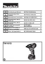 Preview for 1 page of Makita TW161DZ Instruction Manual