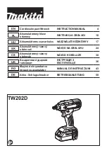 Preview for 1 page of Makita TW202D Instruction Manual