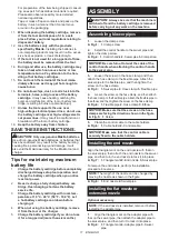 Preview for 11 page of Makita UB002CZ01 Instruction Manual