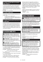 Preview for 44 page of Makita UB002CZ01 Instruction Manual