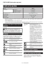 Preview for 66 page of Makita UB002CZ01 Instruction Manual