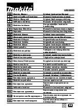 Preview for 1 page of Makita UB0800X Original Instruction Manual