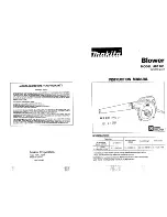 Preview for 1 page of Makita UB1101 Instruction Manual