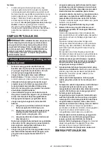 Предварительный просмотр 44 страницы Makita UC007G Instruction Manual