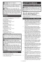 Preview for 12 page of Makita UC014G Instruction Manual