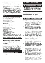 Preview for 12 page of Makita UC016G Instruction Manual