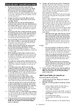 Preview for 10 page of Makita UC100DWA Instruction Manual