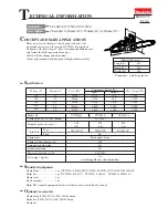 Makita UC3020A Technical Information preview