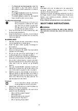 Preview for 10 page of Makita UC3520A Instruction Manual