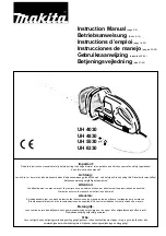 Makita UH 4030 Instruction Manual preview