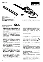 Preview for 10 page of Makita UH 4540, UH 5540, UH 6540 Instruction Manual