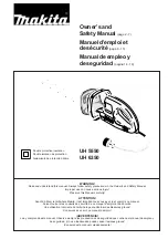Preview for 1 page of Makita UH 5550 Owner'S And Safety Manual