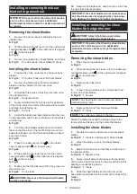 Preview for 17 page of Makita UH201DSAX Instruction Manual