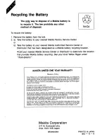 Preview for 16 page of Makita UH3000D Instruction Manual