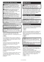 Preview for 40 page of Makita UM110DWYX Instruction Manual