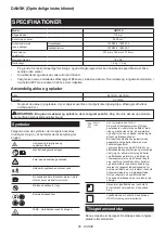 Preview for 86 page of Makita UM110DWYX Instruction Manual