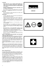 Preview for 42 page of Makita um4030 Instruction Manual