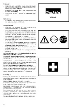 Preview for 66 page of Makita um4030 Instruction Manual