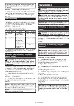 Preview for 15 page of Makita UM600DWAEX Instruction Manual