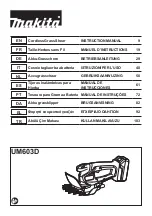 Preview for 1 page of Makita UM603D Instruction Manual