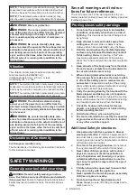 Preview for 8 page of Makita UP100D Instruction Manual