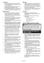 Preview for 20 page of Makita UR007GM101 Instruction Manual