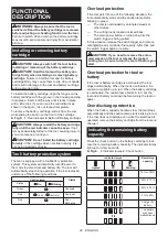 Preview for 22 page of Makita UR007GM101 Instruction Manual