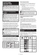 Preview for 19 page of Makita UR012GZ04 Instruction Manual